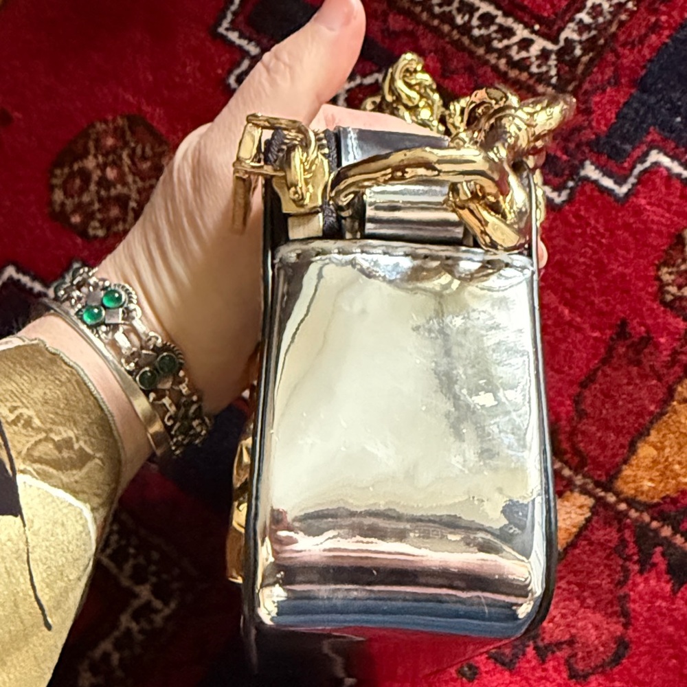 Marc Jacob's Gold and Silver Snapshot Bag - Picture 4 of 14